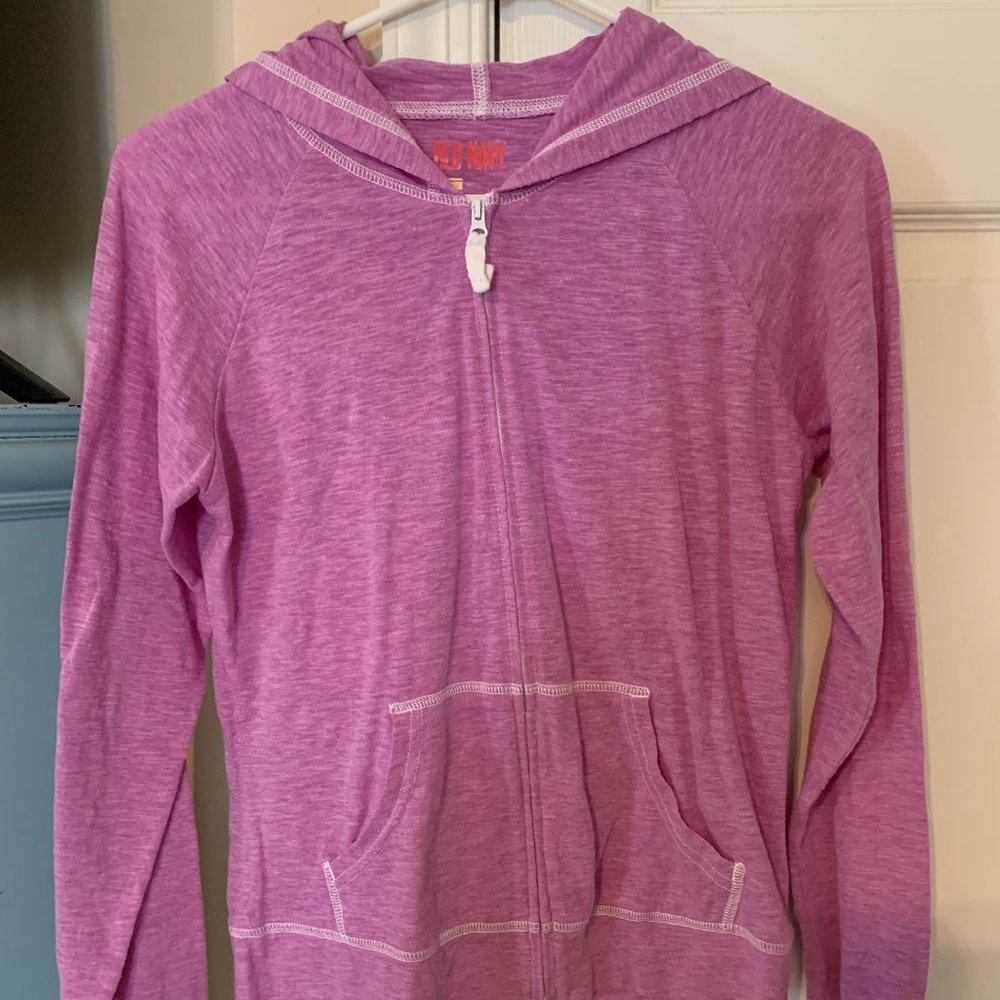 GONE BY MIDNIGHT - Old Navy Purple Zip-up Thin Hoodie - XL